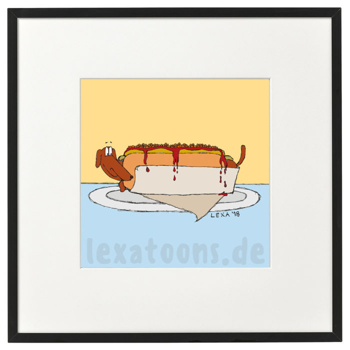 lexatoons-gerahmte-cartoons-hot-dog