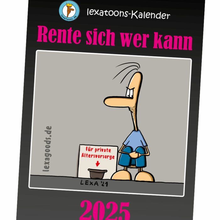 Kalender 2025, lexatoons, cartoons